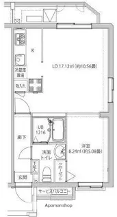東京都文京区水道1丁目【マンション】の間取り