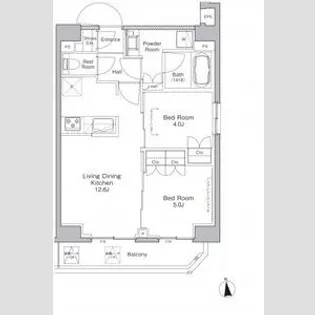 プラウドフラット浅草橋【10階】の間取り