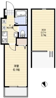 アリロッセ赤羽【3階】の間取り