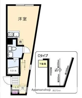 東京都文京区白山5丁目【マンション】の間取り