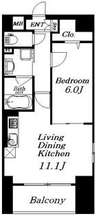 福信館【10階】の間取り