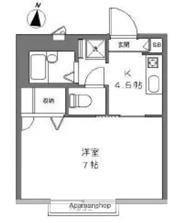 ドエル神楽坂【2階】の間取り