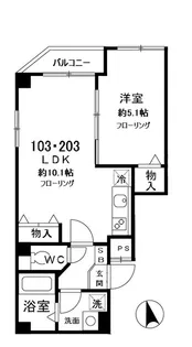 東京都荒川区東日暮里3丁目【マンション】の間取り