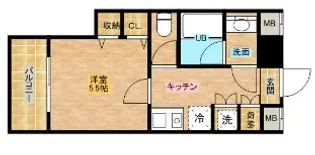 東京都荒川区西日暮里5丁目【マンション】の間取り