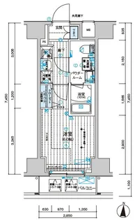 メインステージ千住中居町【7階】の間取り