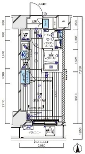 メインステージ北千住Ⅴ【5階】の間取り