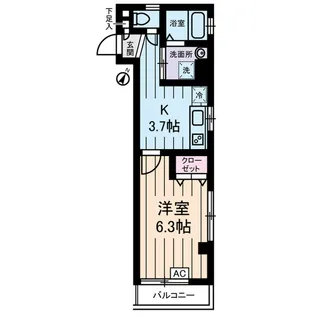 東京都台東区北上野2丁目【マンション】の間取り