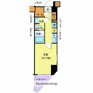 ディアレイシャス落合南長崎【5階】の間取り