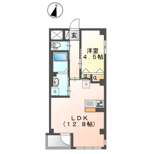 レガリア扇B棟【3階】の間取り