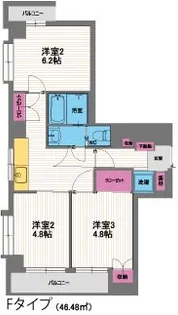 シェ・ピエール【6階】の間取り