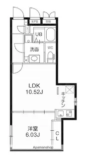 東京都文京区大塚4丁目【マンション】の間取り