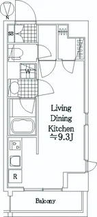 LEXE 東京 NORTH Ⅱ【5階】の間取り