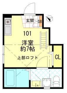 FERIO綾瀬ウエストコート【1階】の間取り