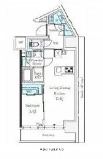 プライマル御茶ノ水【8階】の間取り