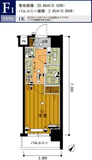 スカイコート池袋第7【4階】の間取り