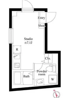 プランドール北千住【3階】の間取り