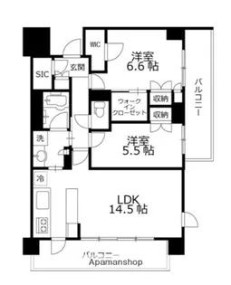 グランコート西日暮里【9階】の間取り