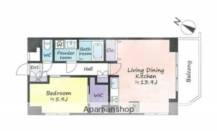 コスモ西巣鴨【13階】の間取り