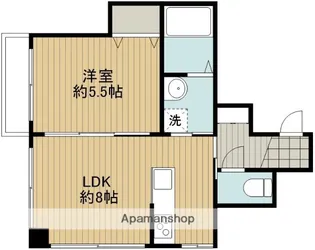 西ヶ原勝康ビル【402号室】の間取り