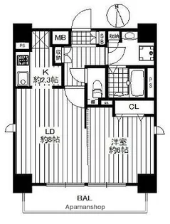 東京都台東区清川2丁目【マンション】の間取り