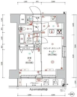 アルテシモクルセ【7階】の間取り