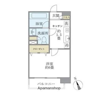 エコロジー白山レジデンス【9階】の間取り