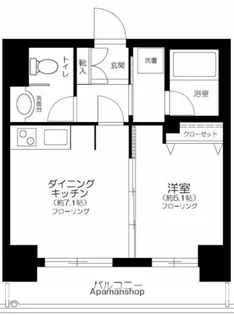 アプレパークス道灌山通【6階】の間取り