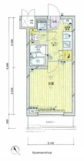 ルーブル早稲田参番館【1階】の間取り