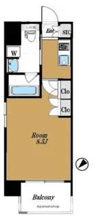 メイクスデザイン入谷アジールコート【9階】の間取り