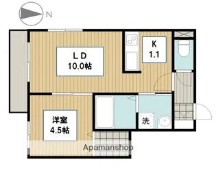 リアン ドミールN【1階】の間取り