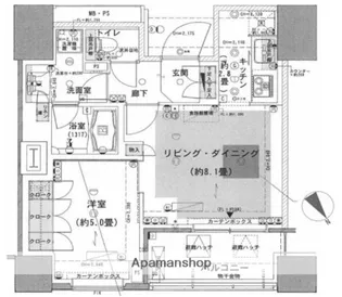 パークタワー池袋イーストプレイス【6階】の間取り