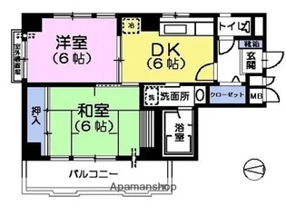 サンナップコート【3階】の間取り