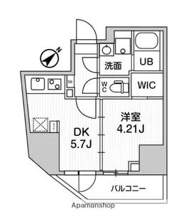 ・ARKMARK巣鴨STA.【10階】の間取り