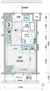 メインステージ赤羽北Ⅱ【4階】の間取り