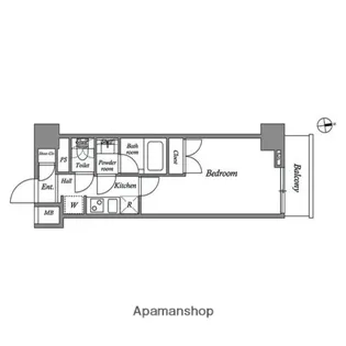 ザ・レジデンス神楽坂Ⅰ【5階】の間取り