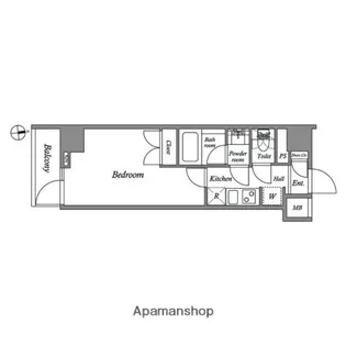 ザ・レジデンス神楽坂Ⅰ【1階】の間取り