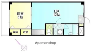 オークマンション【7階】の間取り