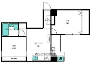 王子ハイツ【7階】の間取り