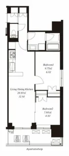 フレンシア浅草橋【3階】の間取り