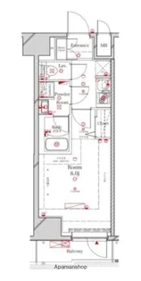 アルテカーサプレスト北千住【3階】の間取り