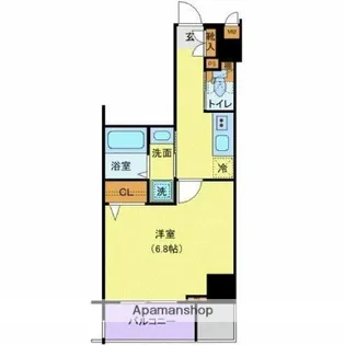 ハーモニーレジデンス池袋ウエストゲート【5階】の間取り