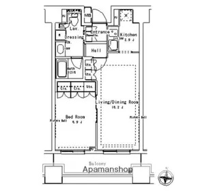 パークアクシス御茶ノ水ステージ【6階】の間取り