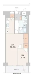 飛鳥山スカイハイツ【6階】の間取り