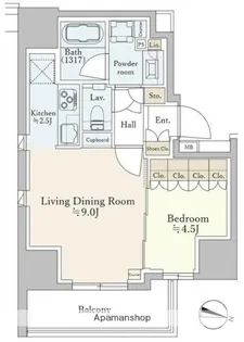 パークホームズ本郷東大前【6階】の間取り