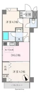 ライオンズマンション池袋要町【1階】の間取り