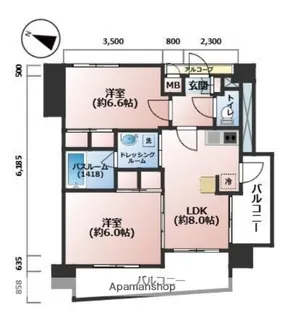 エステムプラザ飯田橋タワーレジデンス【14階】の間取り