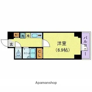 アヴァンセクール町屋【3階】の間取り