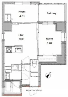 東京都台東区下谷1丁目【マンション】の間取り