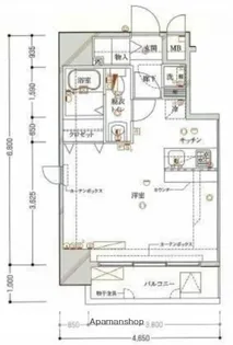 ライジングプレイス浅草【10階】の間取り