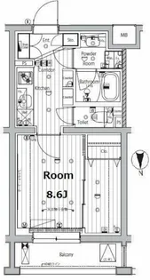 メイクスデザイン学習院下【4階】の間取り